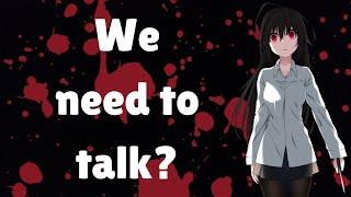 Having A Serious Talk With Your Yandere Girlfriend [F4A] [Mini Audio Roleplay]