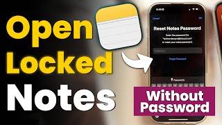 How to Unlock Notes without Password on iPhone? Reset Forgotten iPhone Notes Password (Easy)  New 