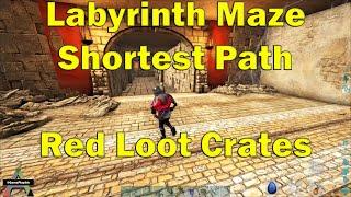 Lost Island Labyrinth Maze guide ( Shortest Path )