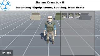 Game Creator 2 - Advanced Inventory System With Basic Looting And Item Stats