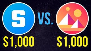 $1,000 Sandbox vs. $1,000 Decentraland – Who Wins? | SAND or MANA?