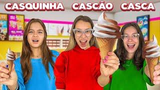 CASCA, CASQUINHA ou CASCÃO - DESAFIO com @mundodavivioficial