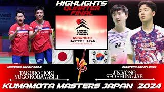 AMAZING Match ! Hoki/Kobayashi (JPN) vs Jin/Seo (KOR) | Kumamoto Masters Japan 2024 BADMINTON | QF