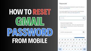 How to Reset Gmail Password from Mobile | Reset Gmail Password | Gmail App