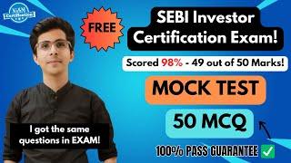 SEBI Investor Certification Exam "MOCK TEST" | #nism #sebi #nism5a #nismexampreparation #nismnobita