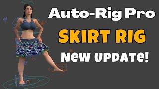 Blender Auto Rig Pro Tutorial : Skirt Rig [ New Update ]