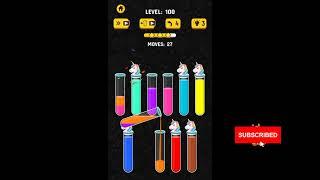 Color Water Sort 3D Gameplay |Hard Levels 95-100| Best Android Games