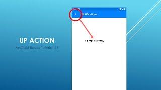 Android Studio Tutorial - Up Action (Back Button in Toolbar)