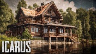 Building The ULTIMATE Survival Cabin on the Lake | Icarus