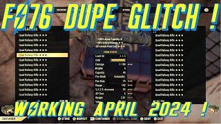 FALLOUT 76 DUPE GLITCH WORKING APRIL 2024 ! DUPLICATION EXPLOIT UNLIMITED GEAR! FO76! DO THIS NOW !