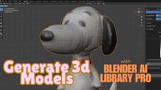 Generate 3d Models with Blender Ai Library Pro!