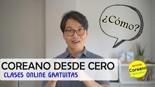 Coreano desde cero. Clases online gratuitas.