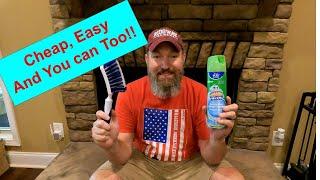 How to Clean Fireplace Stone the Fast, Easy Way! #fireplace #hack