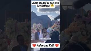 HAHAHA! ALDEN RICHARDS EXCITED SA PAG-KISS KAY KATHRYN BERNARDO! #aldenrichards #kathrynbernardo