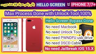 Iphone 7 plus icloud bypass Hello Screen iOS 15.7.1/7.2 done 100% | EFT + Unlock Tool | 2023