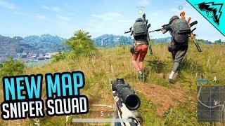 PUBG: NEW MAP SNIPER SQUAD - PlayerUnknown's Battlegrounds Highlights & Gameplay