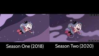 Hilda Theme Song Comparison (Seasons 1 & 2)