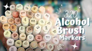 SOOO MANY MARKERS! 320 Ohuhu Brush Markers – A Rainbow in a Bag!