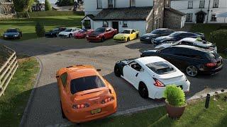 Forza Horizon 4 | Clean Car Meet - Cruise & Street Racing w/ 1200HP FD 370Z, R32, Supra, RX7, S15, +