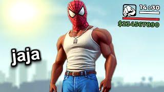 GTA San Andreas con 100 mods de Spiderman..