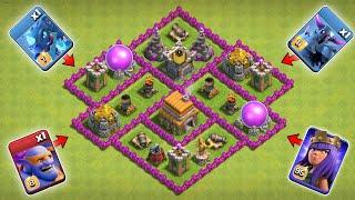 Max TownHall 6 VS All 1 Max Troops! | Clash of Clans