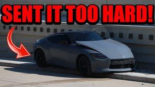 NISSAN Z CRASHES LEAVING CAR MEET & THEY STILL SEND IT!!!