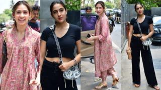 SARA ALI KHAN & PASHMINA ROSHAN SPOTTED AT POOJA ENTERTAINMENT FILMS OFFICE IN JUHU 