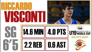 Riccardo Visconti - Highlights - 2017 FIBA U19 World Cup