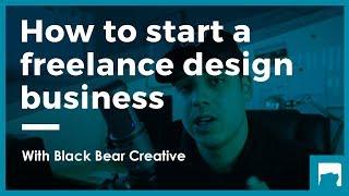 How to start your freelance design business | Skillshare promo Black Bear Creative