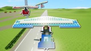 CITY PLANE RACE! - Brick Rigs Multiplayer Gameplay - Plane Race Challenge & Crashes