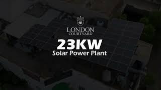 23kW solar power plant at London Courtyard - DSG Energy