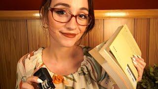 ASMR | Librarian Roleplay  (Book Sounds, Typing, Writing, Stamping)