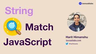 Search a String by matching against a regex in JavaScript