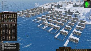 Building and Stacking Fish Farm | Life is Feudal : Forest Village