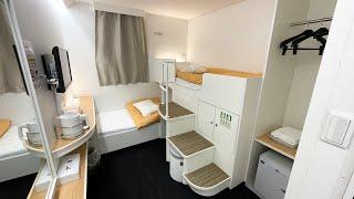 First Class Cabin 15 Hours on a Double-Decker Cross Bed Ferry Travel Japan