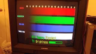 Calibrating a Mitsubishi CRT with the 240p Test Suite