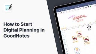 How to Start Digital Planning in GoodNotes