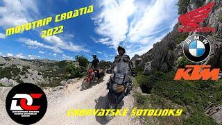MOTOTRIP CROATIA 2022. Chorvatské šotolinky - po stopách offroad guide + odkazy na mapy cest.