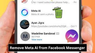 How To Remove Meta Ai Form Facebook / Messenger