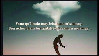 Yolg'izbek ft Eldar -Qolda may (Lyrics) |qo'shiq matni|