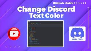 How to change discord text color 2024 (Easy Guideline)