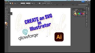 Create an SVG in Adobe Illustrator for Glowforge and other laser printers beginner tutorial