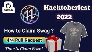 How to Claim Hacktoberfest Swag || Hacktoberfest 2022 || Free Swag