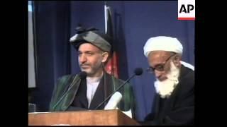 Karzai appoints cabinet and is inuagurated by Loya Jirga