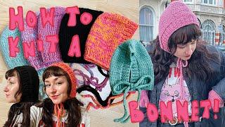 how to knit a bonnet | beginner friendly knitting tutorial | big city bonnet pattern walkthrough!