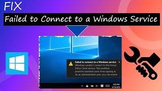 How to Fix All “Failed to Connect to a Windows Service” In Windows