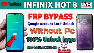 infinix hot 8 frp Bypass (x650c )Android 9,10,11 without Pc google account Lock remove|Latest tricks