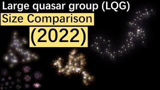 Large quasar group (LQG) Size Comparison (2022) — Universe Size Comparison [Part 5]