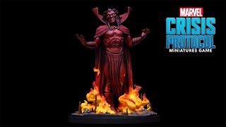 Painting Mephisto from Marvel Crisis Protocol!