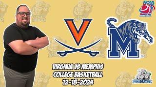 Virginia vs Memphis 12/18/24 Free College Basketball Picks and Predictions  | NCAAB Pick